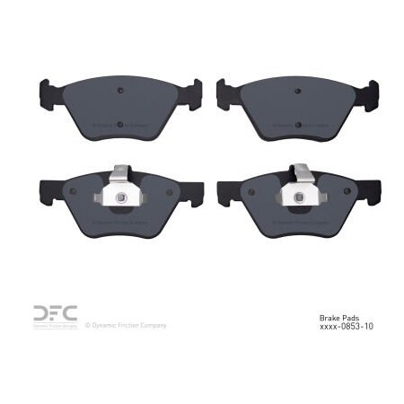 Dynamic Friction Co DFC 3000 Semi-Metallic Brake Pads - Dynamic Friction Company 1311-0853-10 1311-0853-10